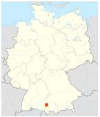 Distribution partner in Memmingen on a map of Germany