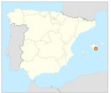 Service point in Santanyi on a map of spain